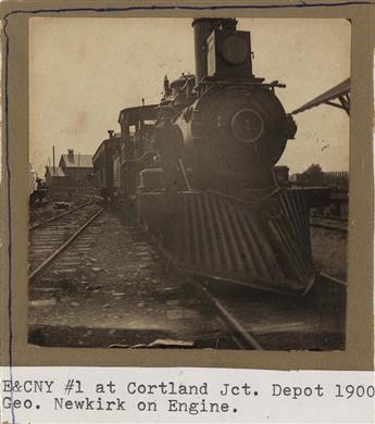 (CINCINNATUS LINE--THE DELAWARE, LACKAWANNA & WESTERN RAILROAD) Mini-archive of Frank Newkirk, Engineer, with 30 captioned photographs